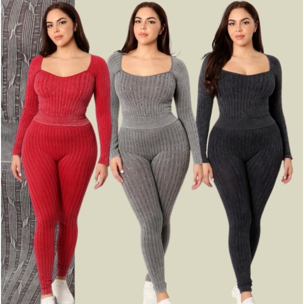 Stylish Ribbed Set - Picture 3 of 3
